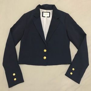 Preppy Navy Blazer w/ Gold Buttons
